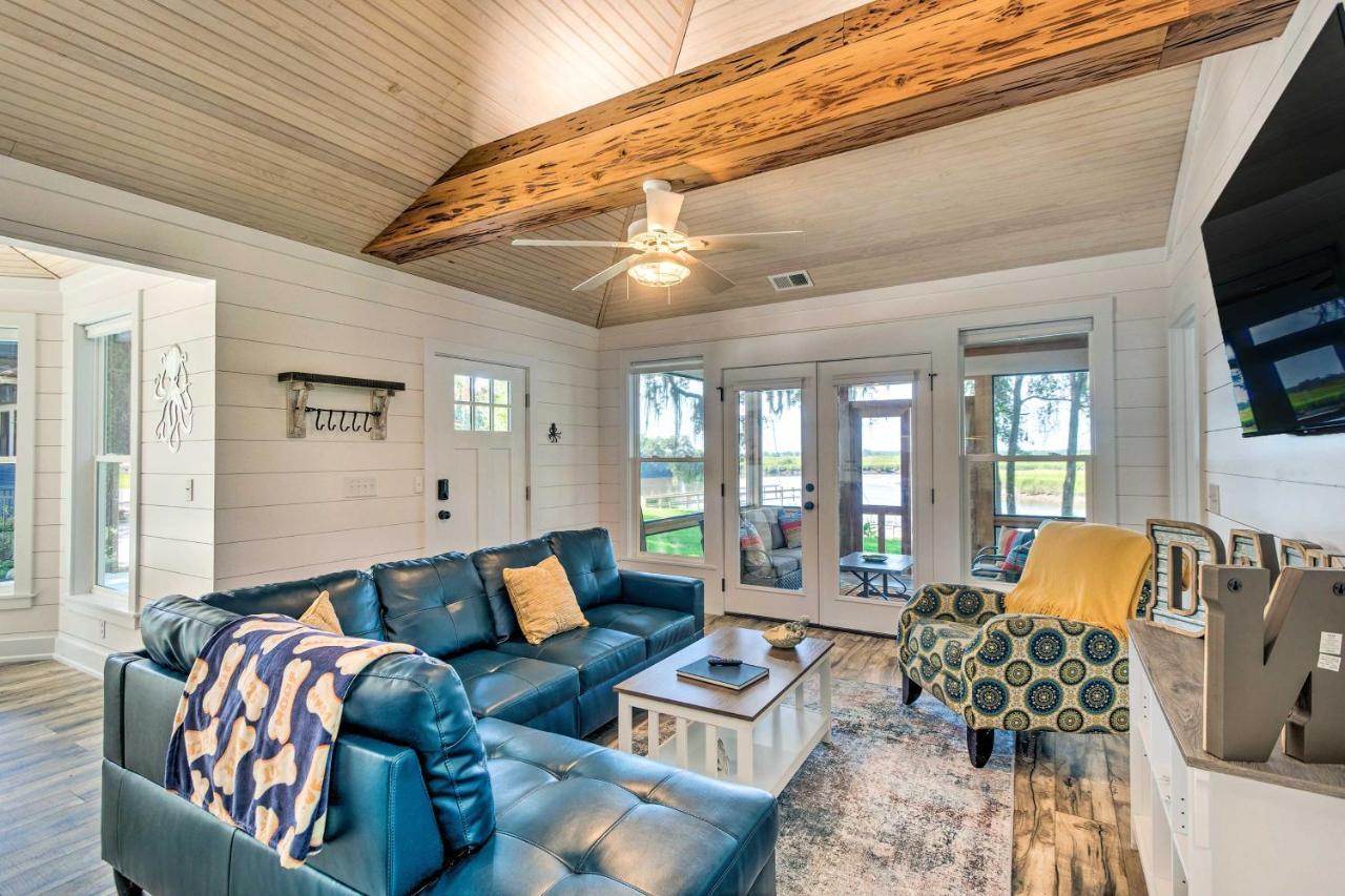 Riverfront Darien Cottage With Private Dock! Exterior foto